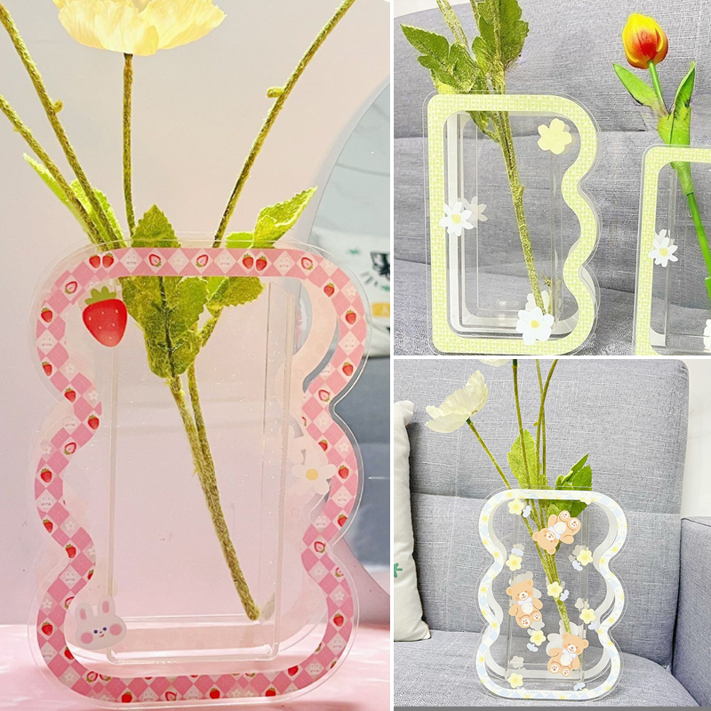 Living Room Creative Flower Arrangement Acrylic Vase