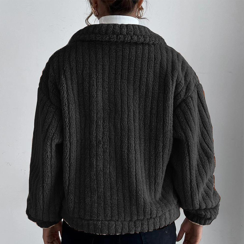 Lapel Plush Jacket