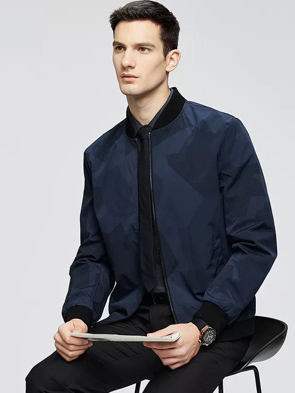 Men's Dark Pattern Casual Jacket