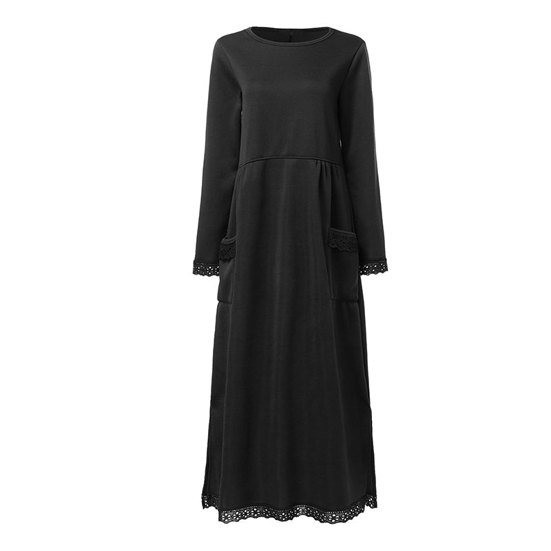 Lace Fleece Dress