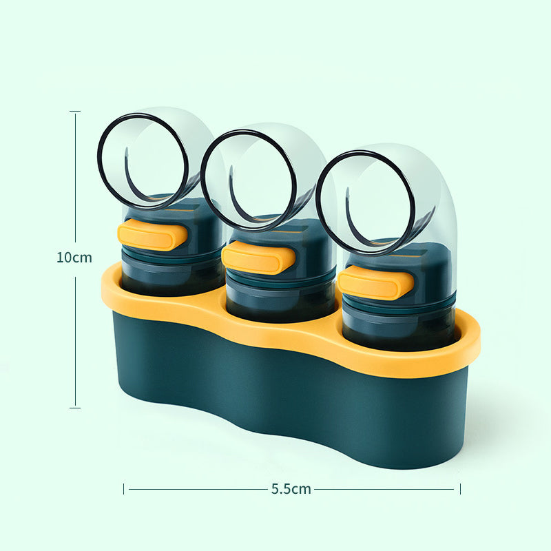Arc press quantitative salt bottle