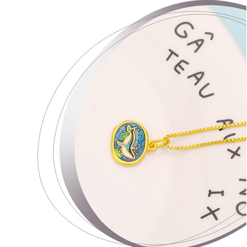 Children's Starry Whale Necklace