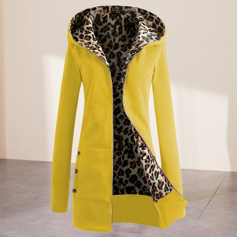 Thickened Leopard Print Coat