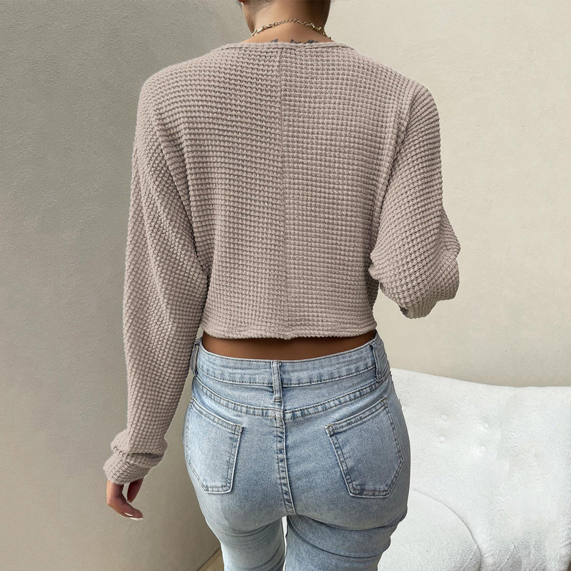 Knitted Drawstring T-shirt