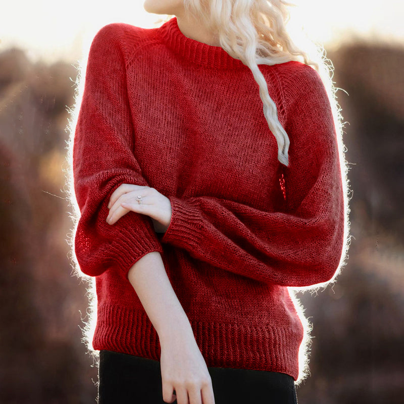 Mohair Solid Color Sweater