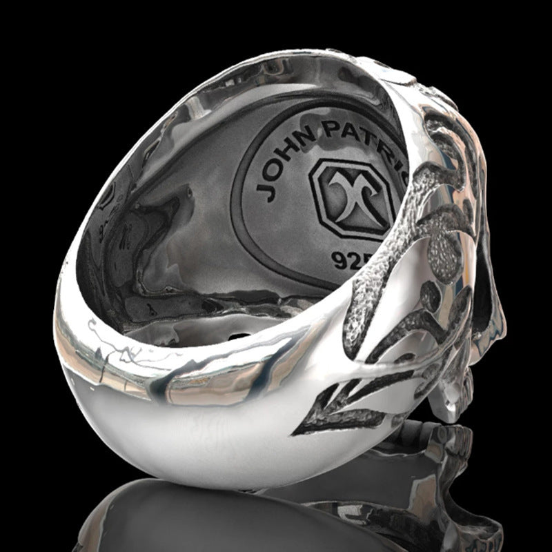 CARVED SKULL RING