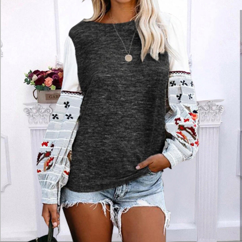 Long Sleeve Printed Sweatshirt