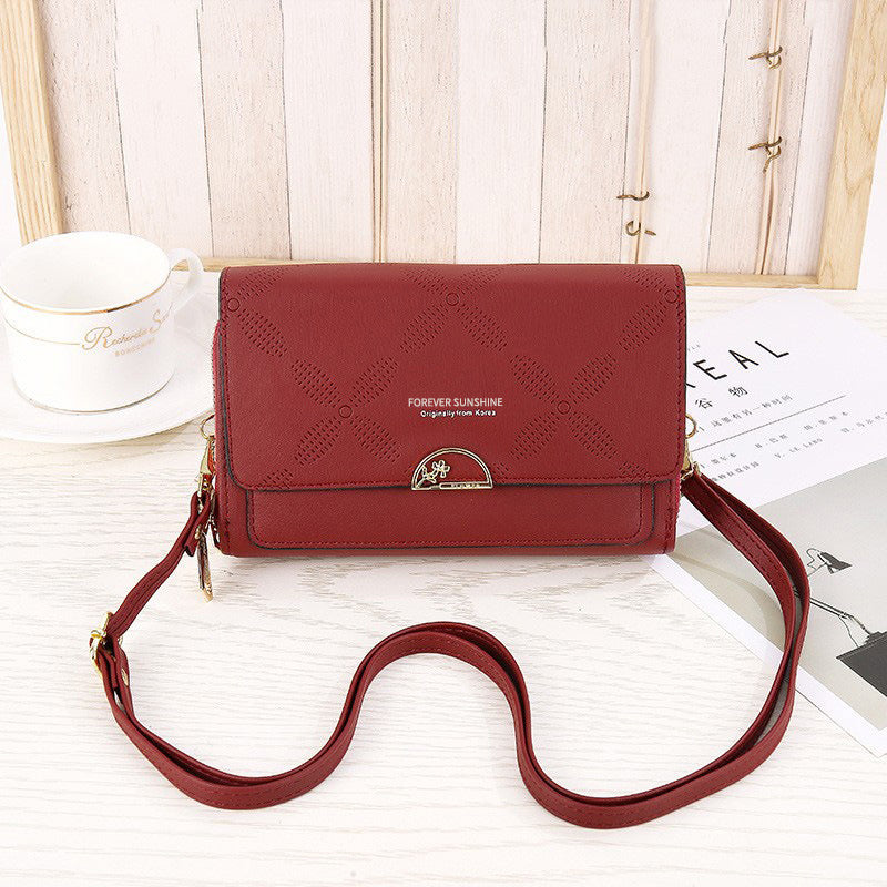 Double Layer Crossbody Purse Bag
