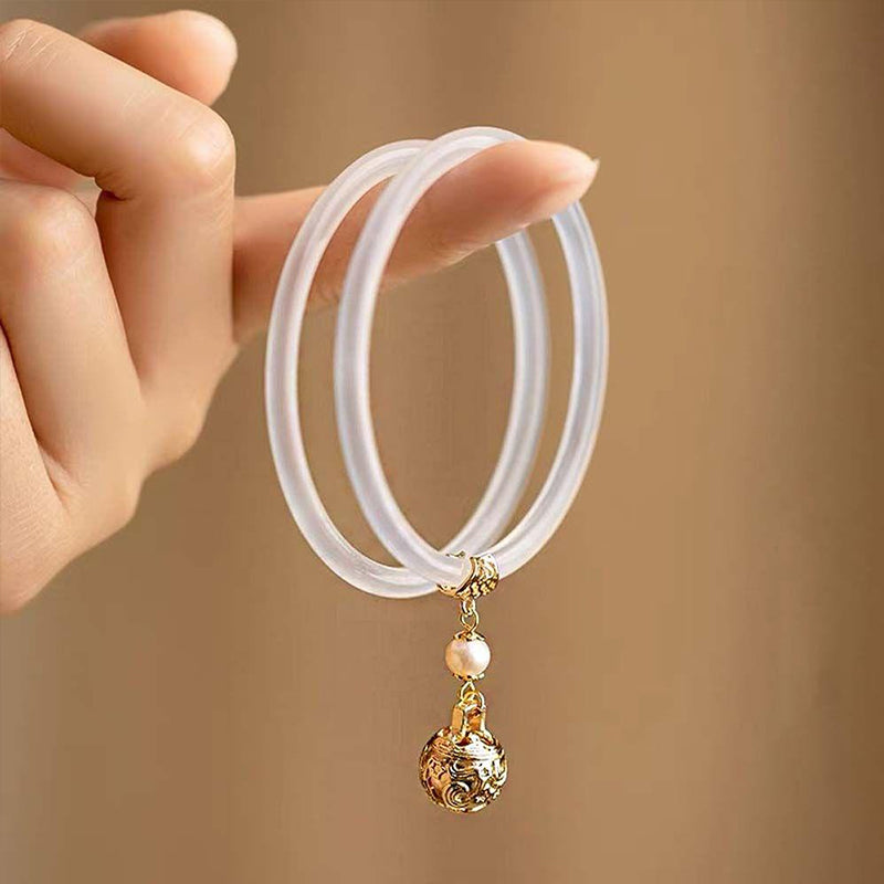 Ancient style bell and jade bracelet