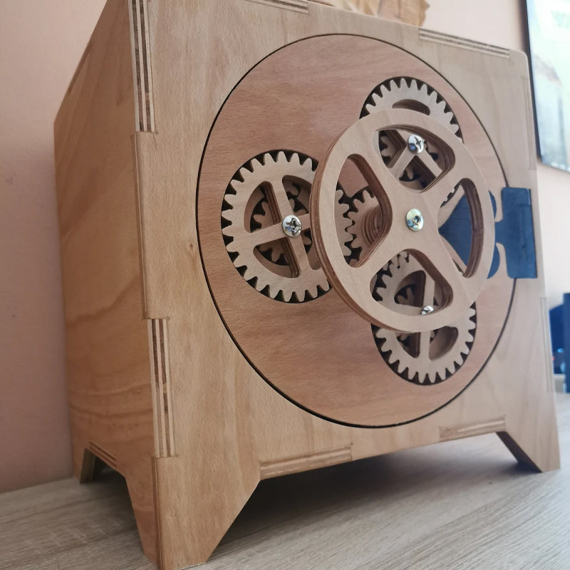 Gear Safe Wooden 3D Puzzle DIY decoration