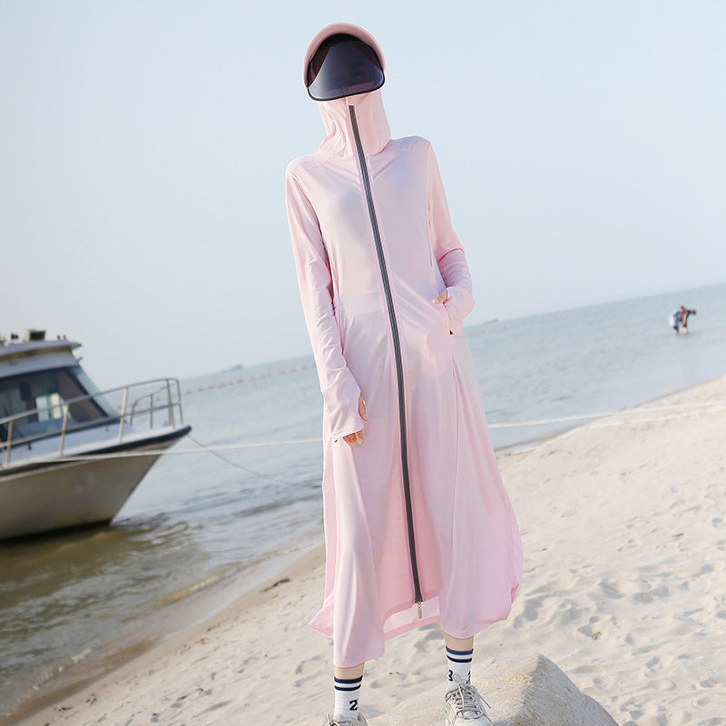 Long Ice Silk Sunscreen Clothes