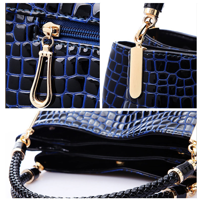 2022 New Women Crocodile Pattern One-shoulder Bag