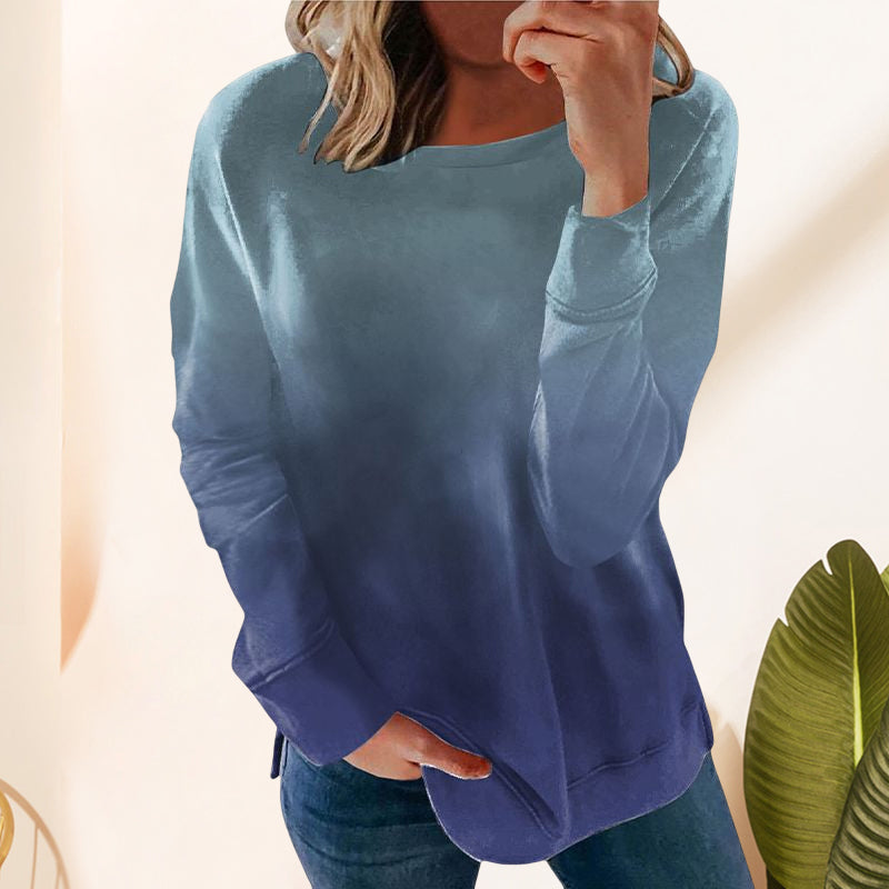 Gradient Polo Crewneck Sweatshirt