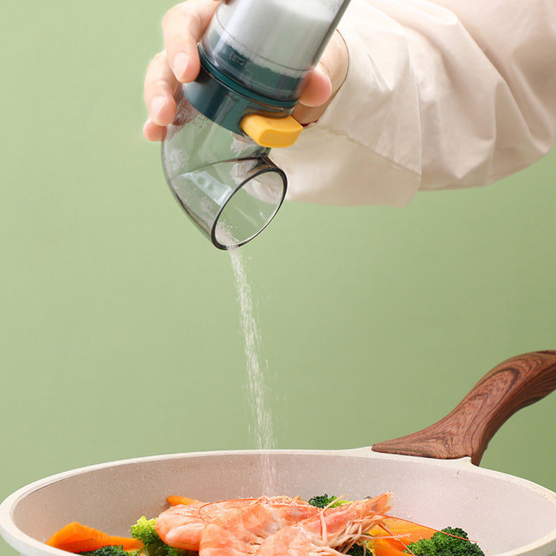 Arc press quantitative salt bottle