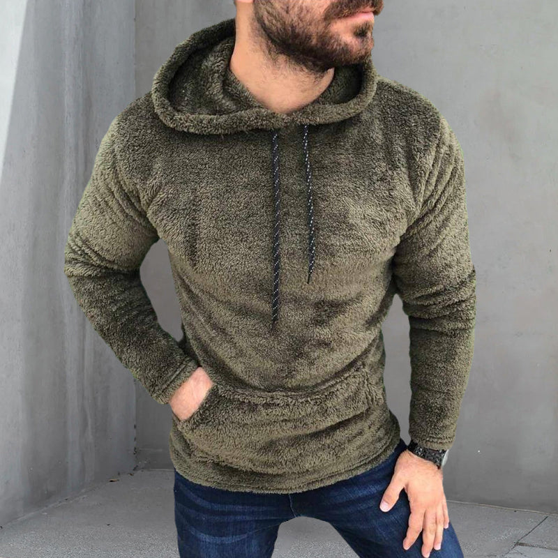 Double Face Fleece Hooded Sweatshirt