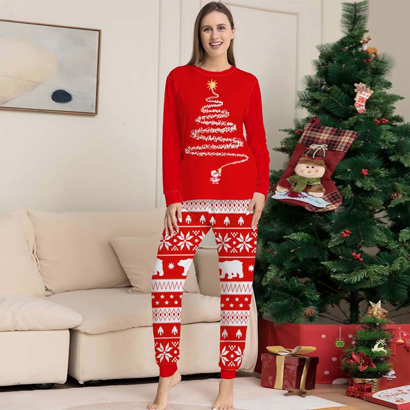 Christmas Print Parent-child Outfit