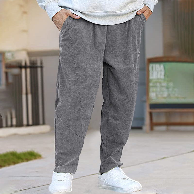 Corduroy Drawstring Harem Pants