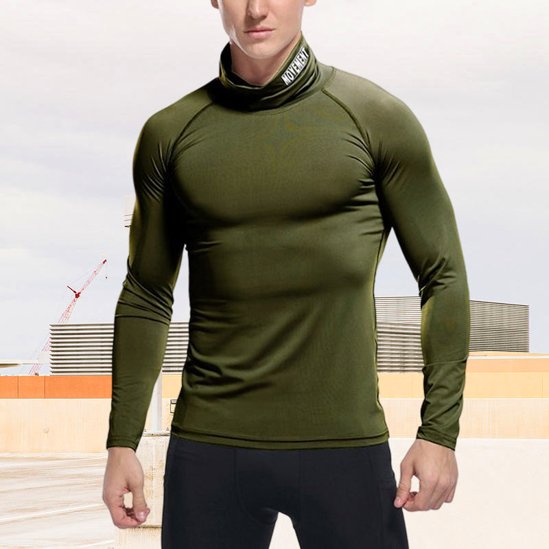 Turtleneck Tights Quick Dry Shirt