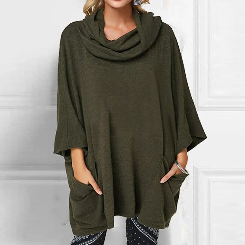 Casual Three-quarter Sleeve Loose Large Size Knitted Tops