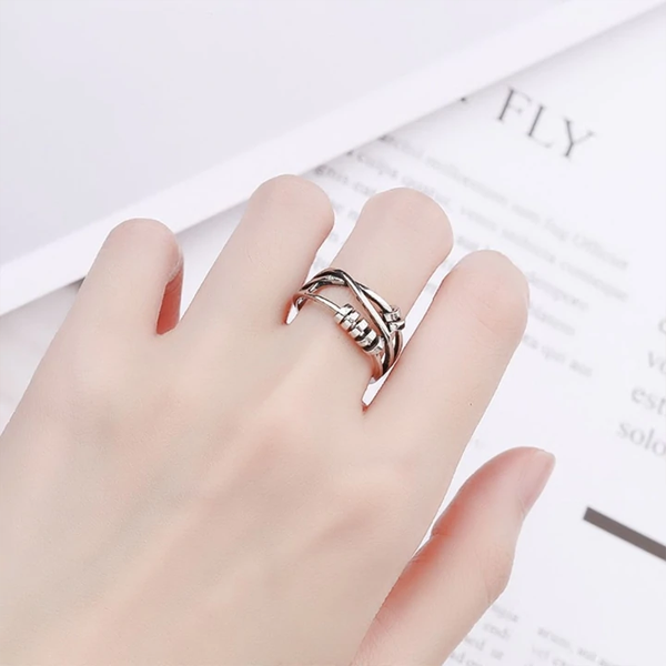 Light Luxury Transfer Beads Ring