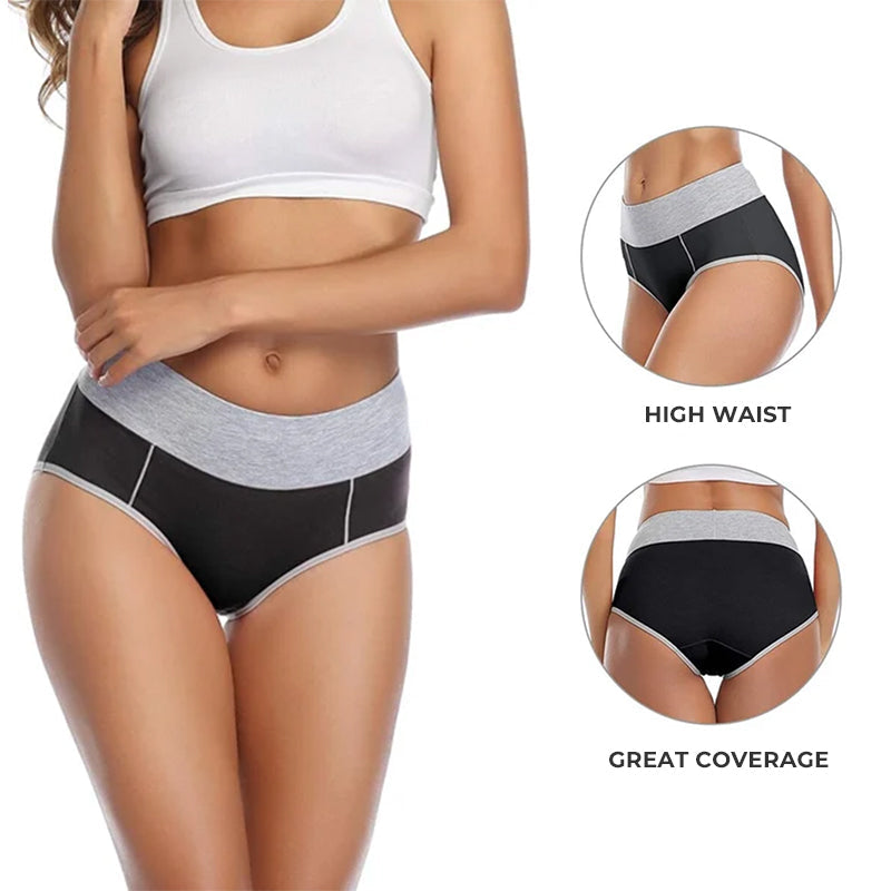 New Plus Size High Waisted Cotton Panties