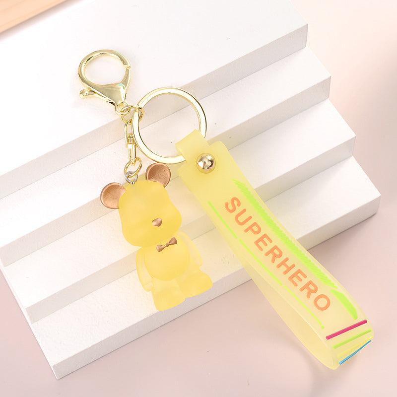 Bow Tie Bear Keychain