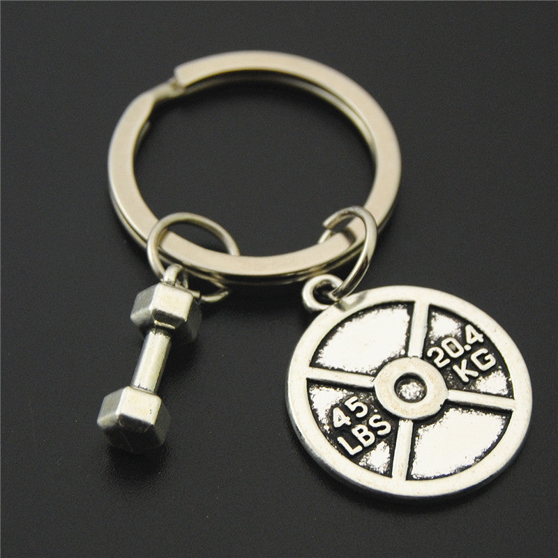 Dumbbell Keychain