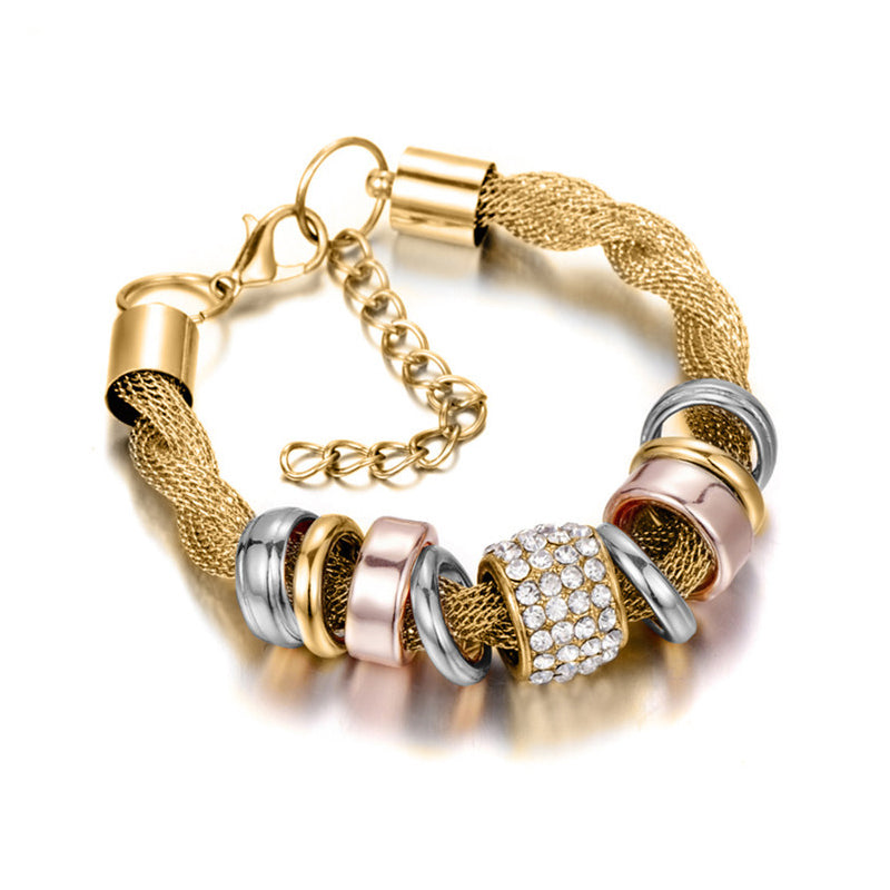 Entwined Ring Accent Bracelet