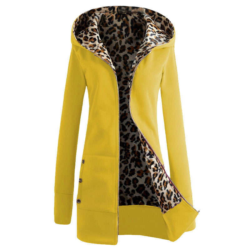 Thickened Leopard Print Coat