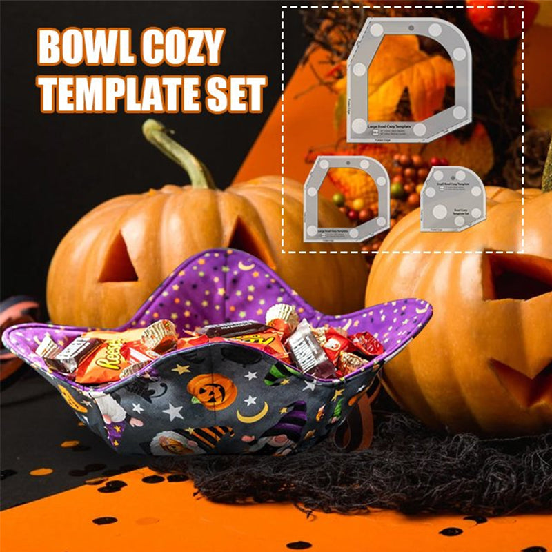 Halloween Candy Bowl Cozy Template Cutting Ruler Set