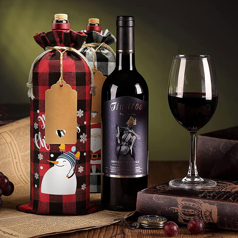 Christmas Wine Bags