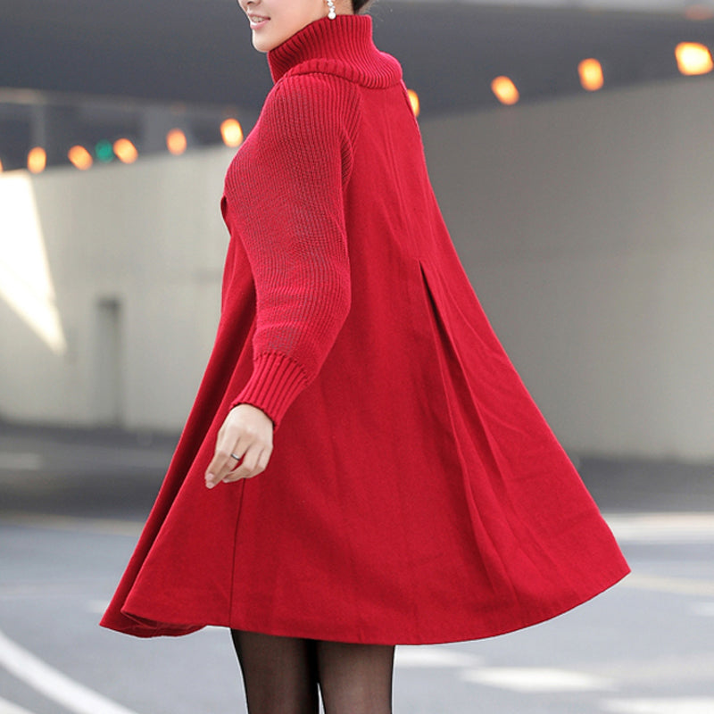 Oversized High Neck Bucket Coat
