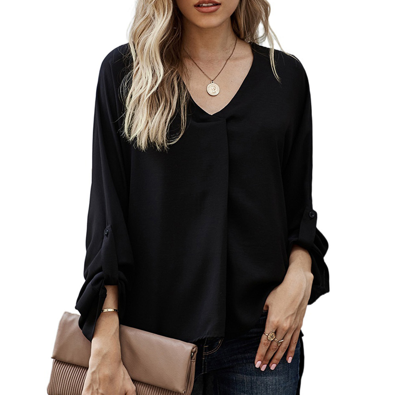 V-neck Loose Shirt