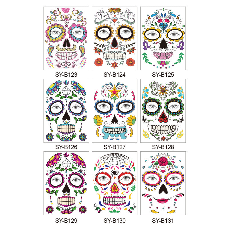 Halloween Funny Makeup Sticker (9 PCS)