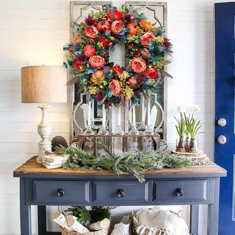 Pumpkin Decorative Wreath