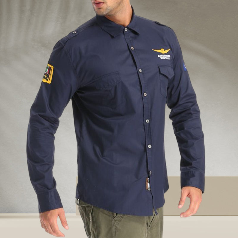 Aviator Men's Long Sleeve Shirt