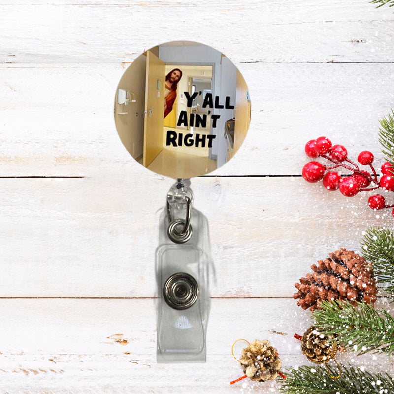 Funny Christmas Jesus Keychain