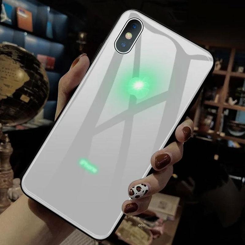 Glowing LED Call Flash Glass Case