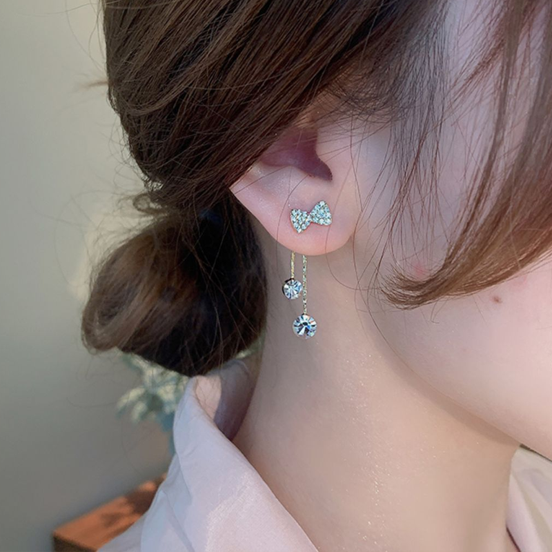 Bow Full Diamond Earrings
