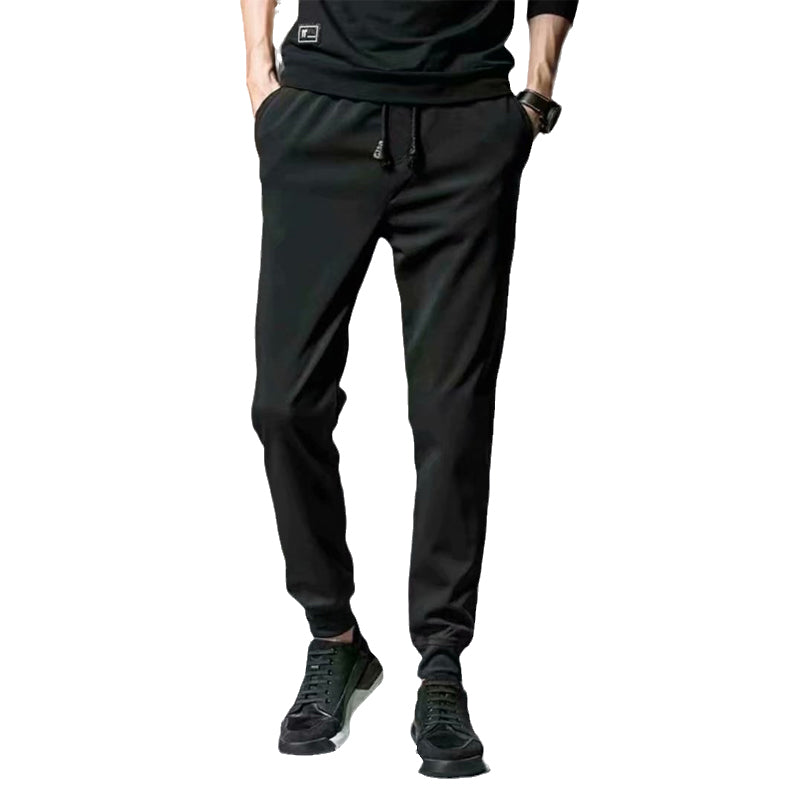 Winter Thickening Sports And Leisure Belted Pants