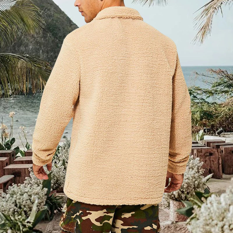 Standing Collar Loose Plush Sweater