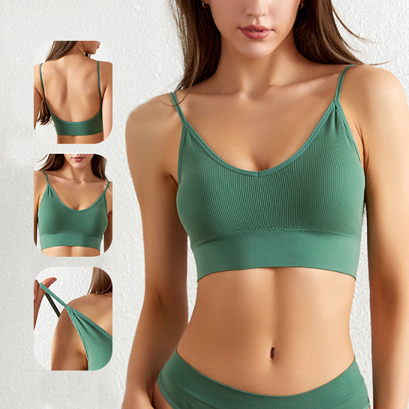 Push Up Thin Unwired Sports Bra Set