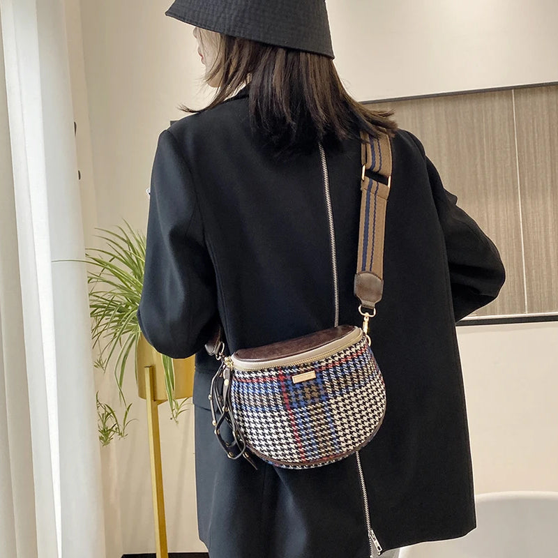 Check Crossbody Bag