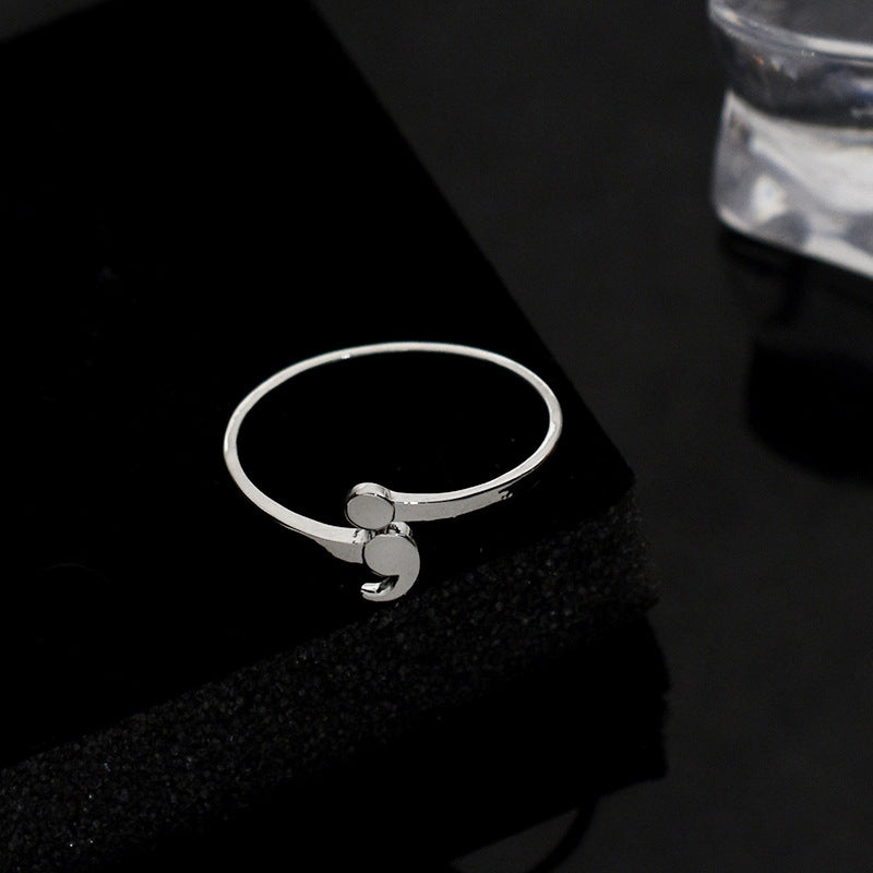 Adjustable Semicolon Rings