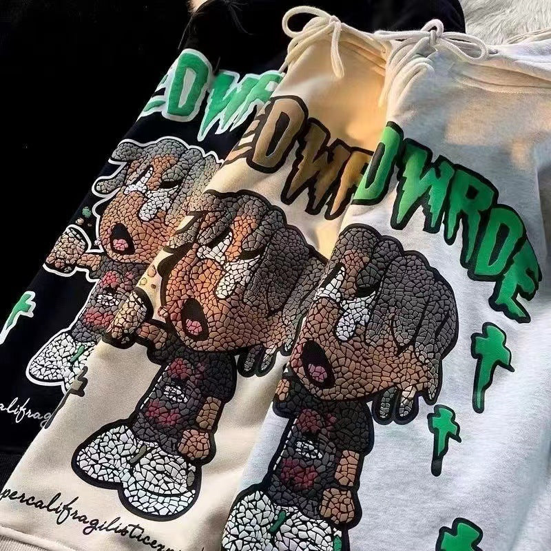 Autumn print hoodie