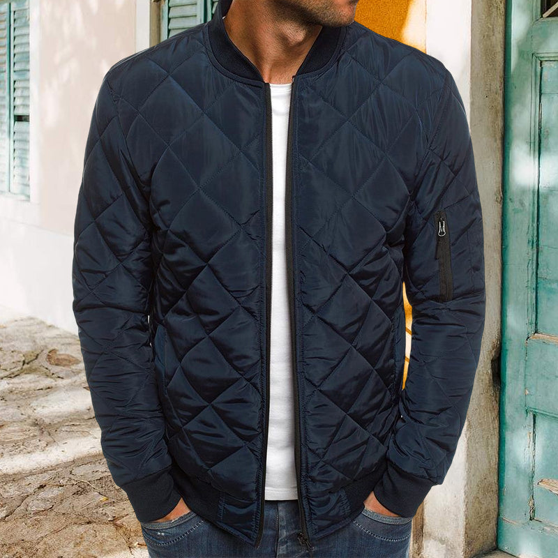 Men's Bomber Quilted Diamond Padded Jacket