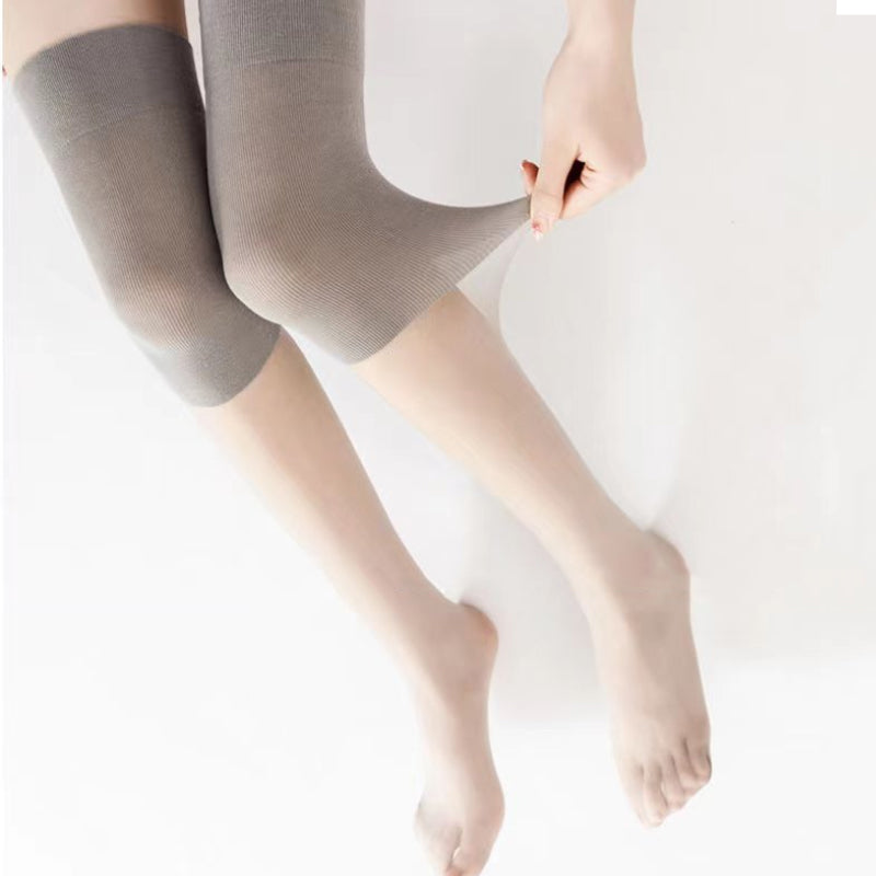 Anti-hook Silk Ultra-thin Stockings With Knee Pads
