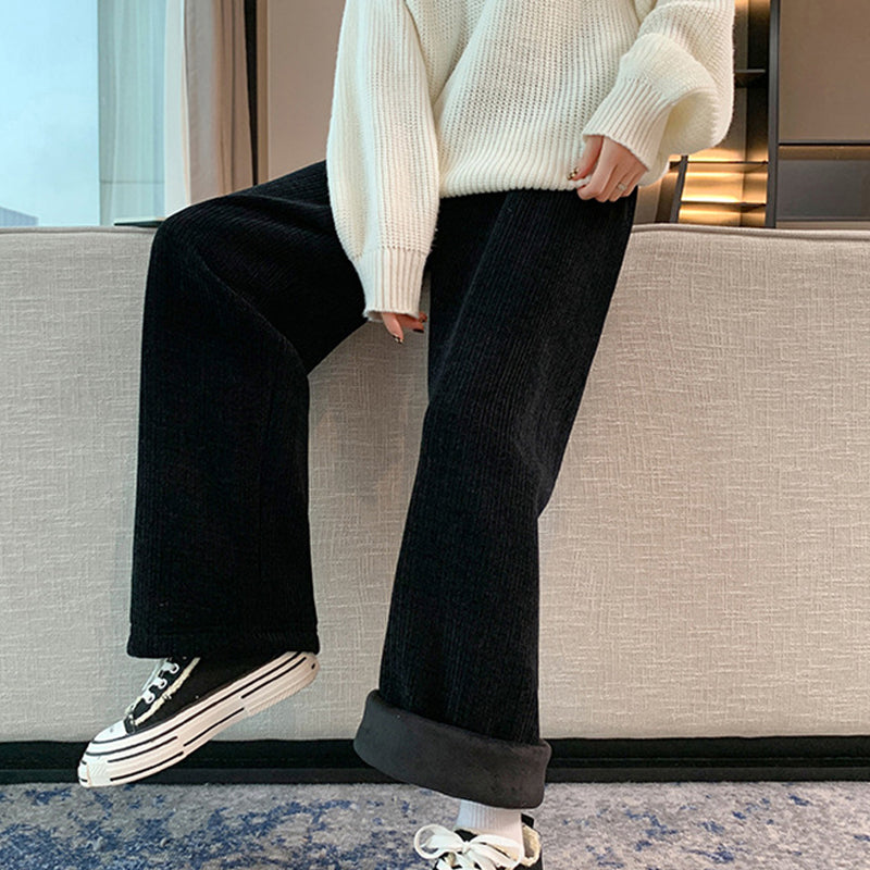 Casual Wide-leg Pants with a High Waist