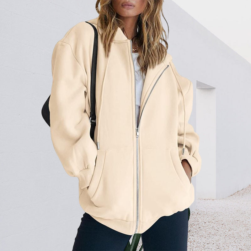 Drawstring Zipped Jacket