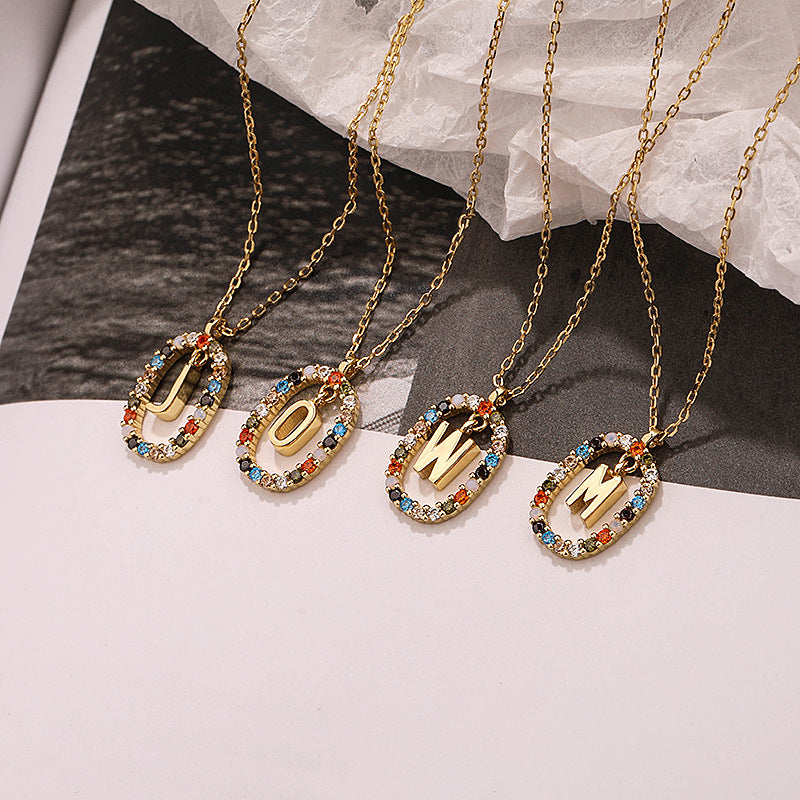 Letter Pendant Necklace